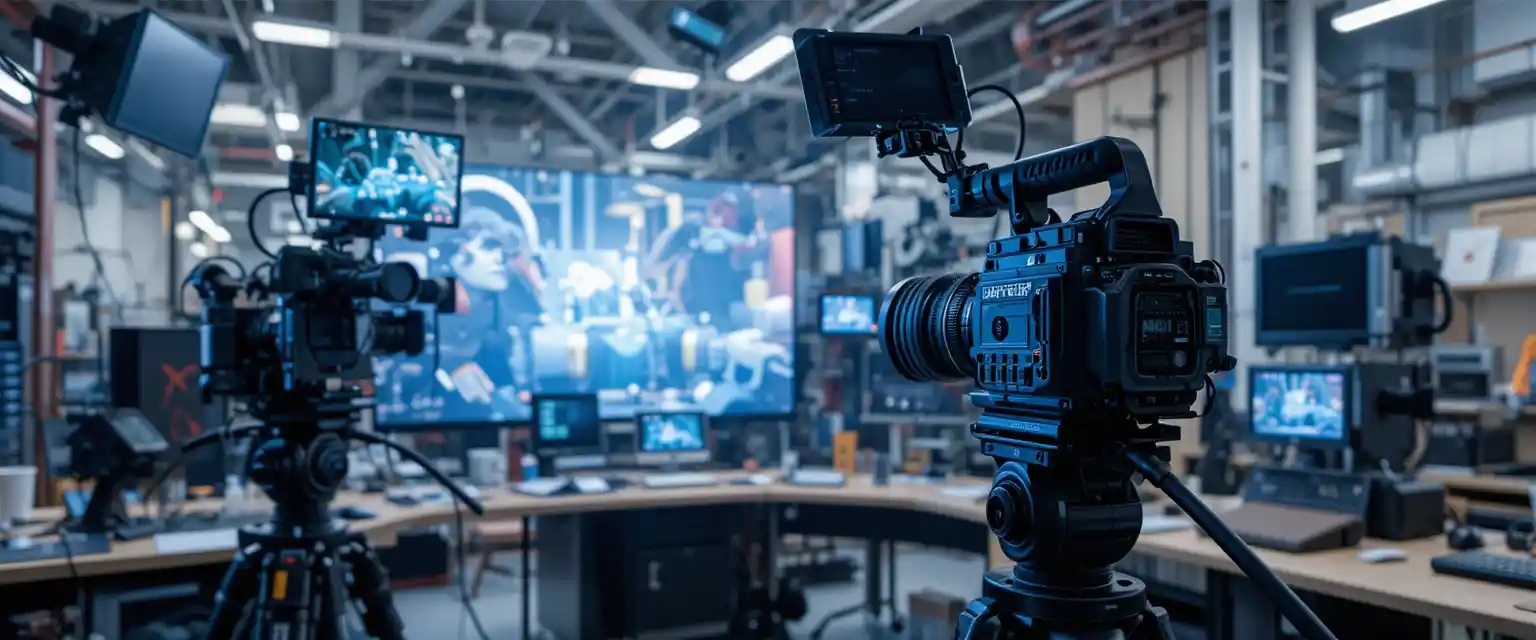 Corporate streaming vidoe  production behind scenes